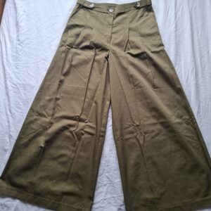 H&M olijfgroene wide leg broek NIEUW