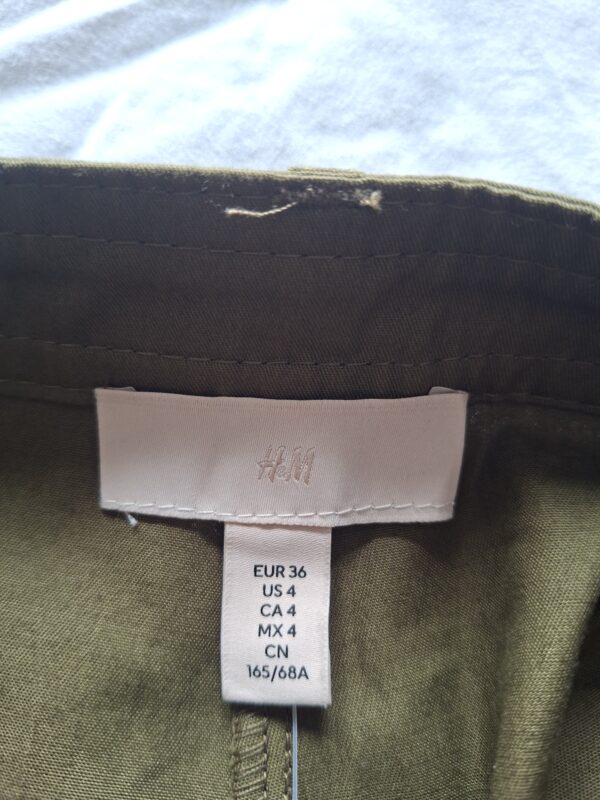 H&M olijfgroene wide leg broek NIEUW