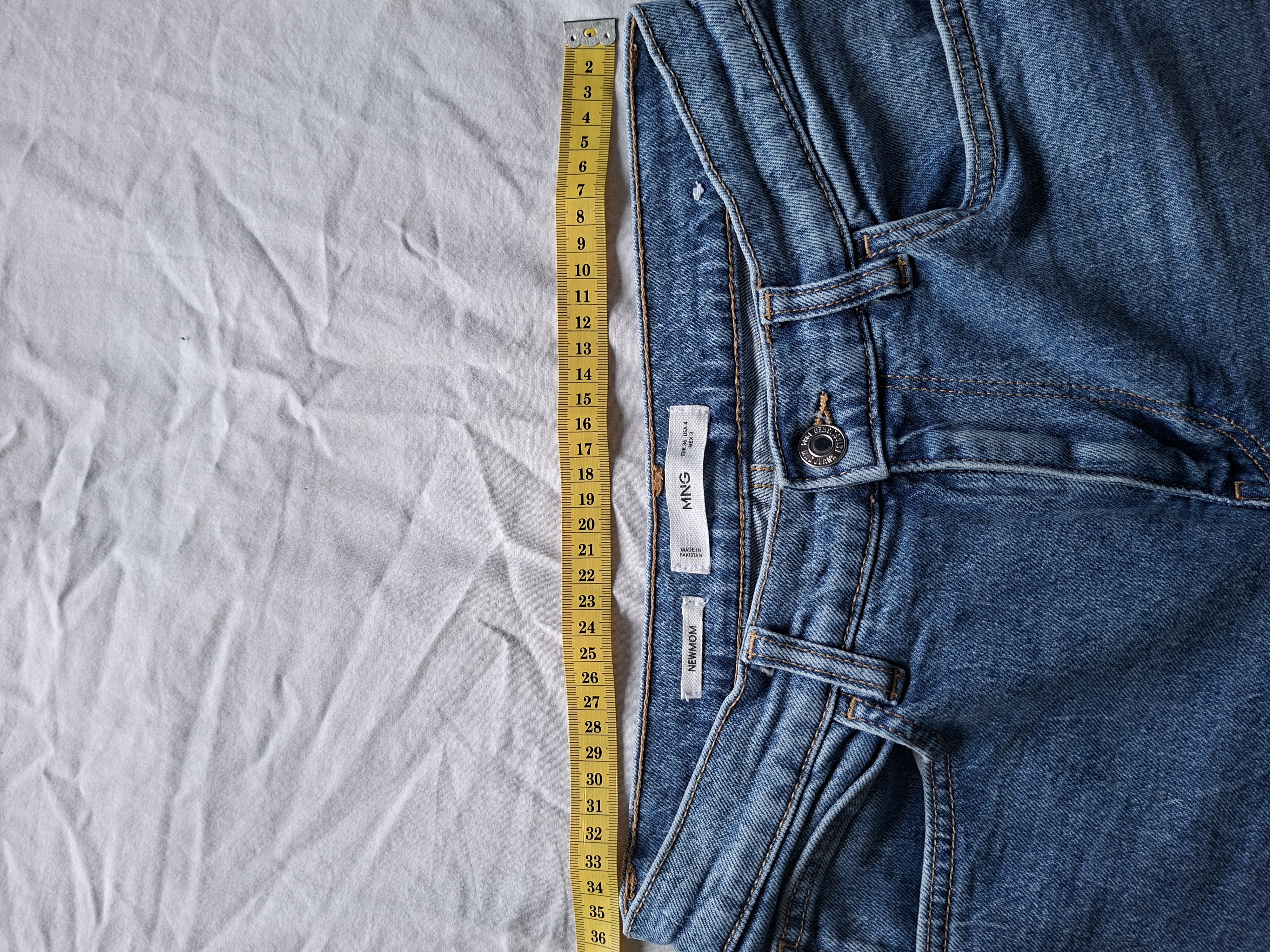 Mango New Mom lichtblauwe spijkerbroek