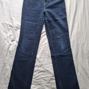 Esprit High Rise Straight donkerblauwe spijkerbroek