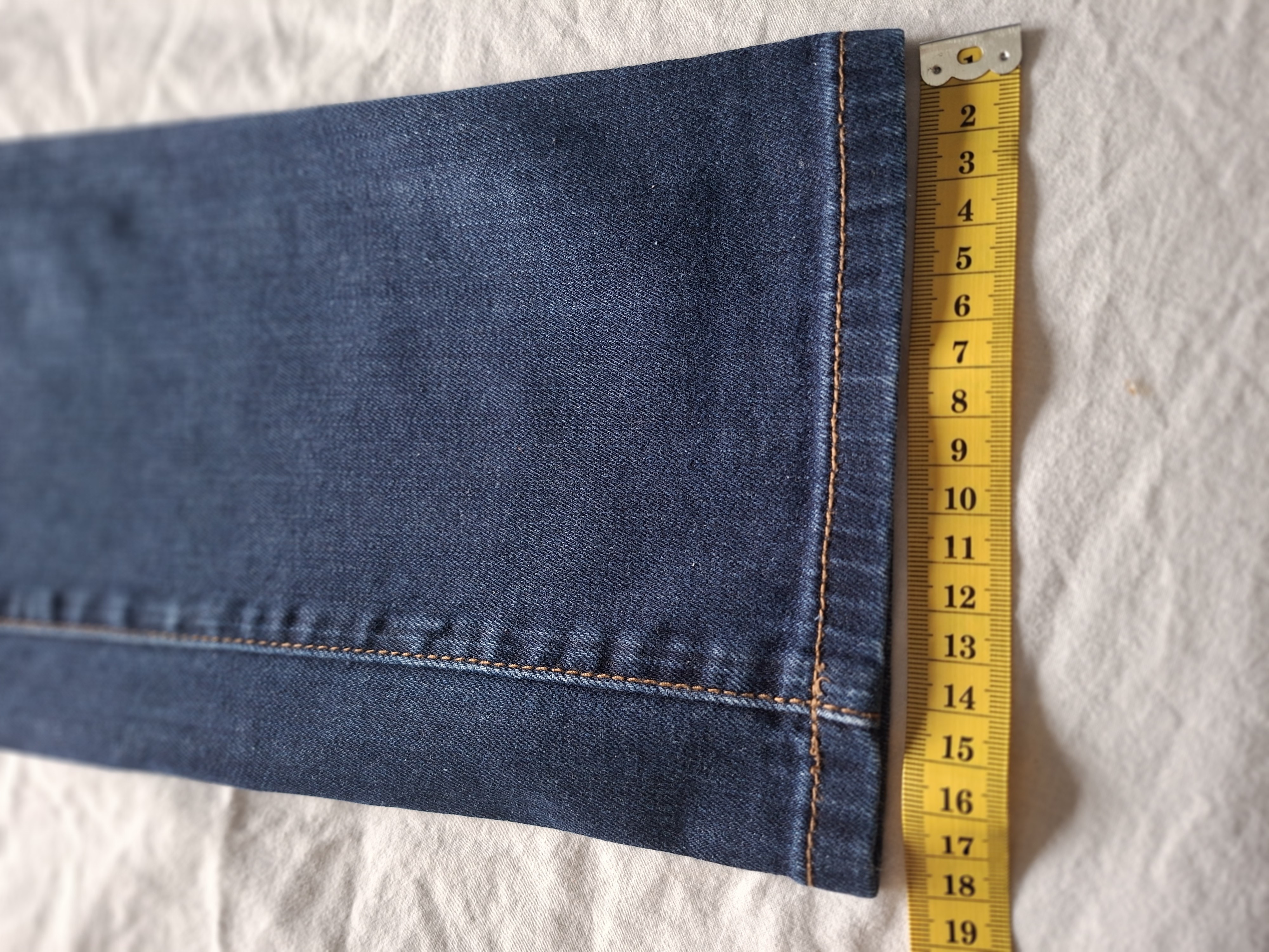 Esprit High Rise Straight donkerblauwe spijkerbroek