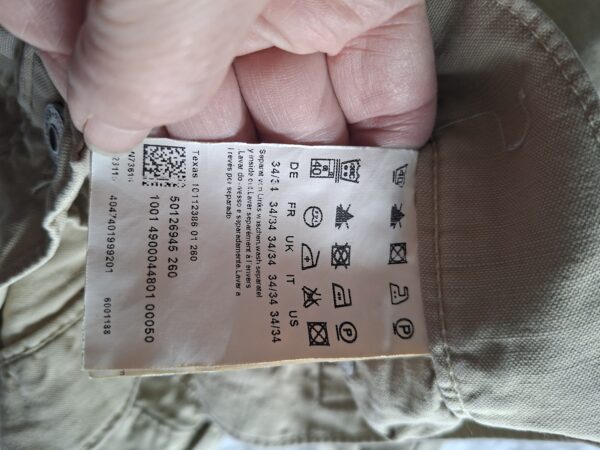 Hugo Boss Texas heren chino zand maat 34/34