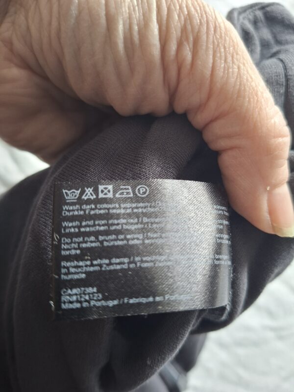 Stills antraciet wide leg broek met omgeslagen tailleband