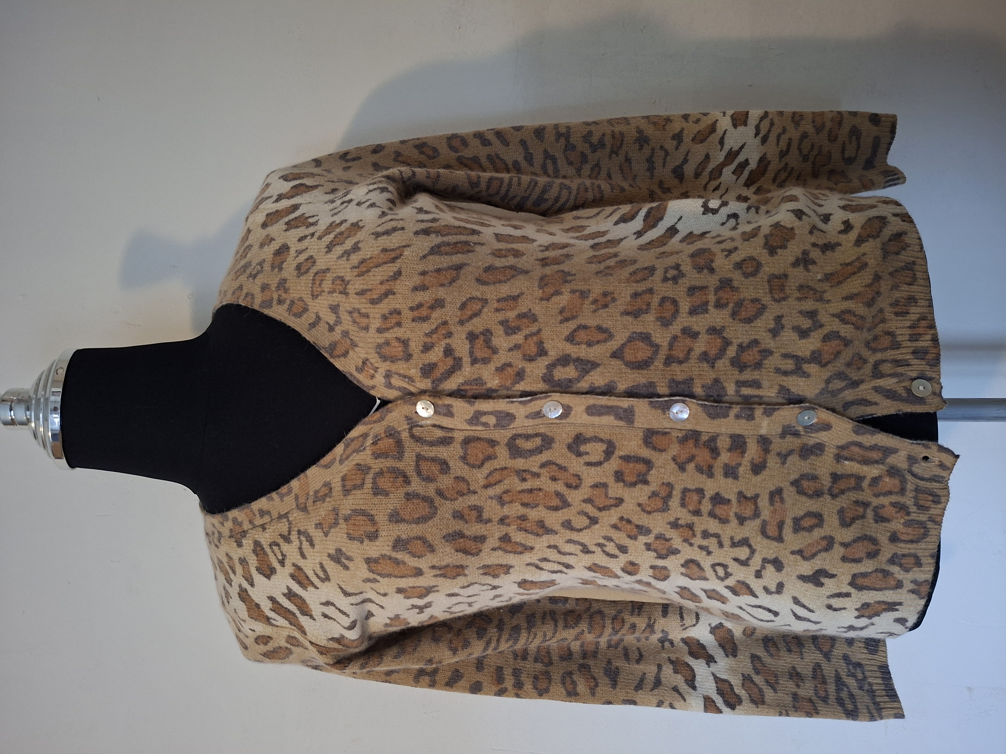 Mango Suit vest met panterprint