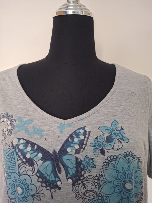 MS Mode T-shirt met vlinderprint
