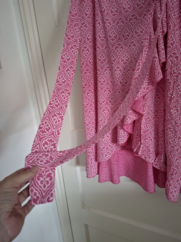 Hastar midi rok met print en ruches