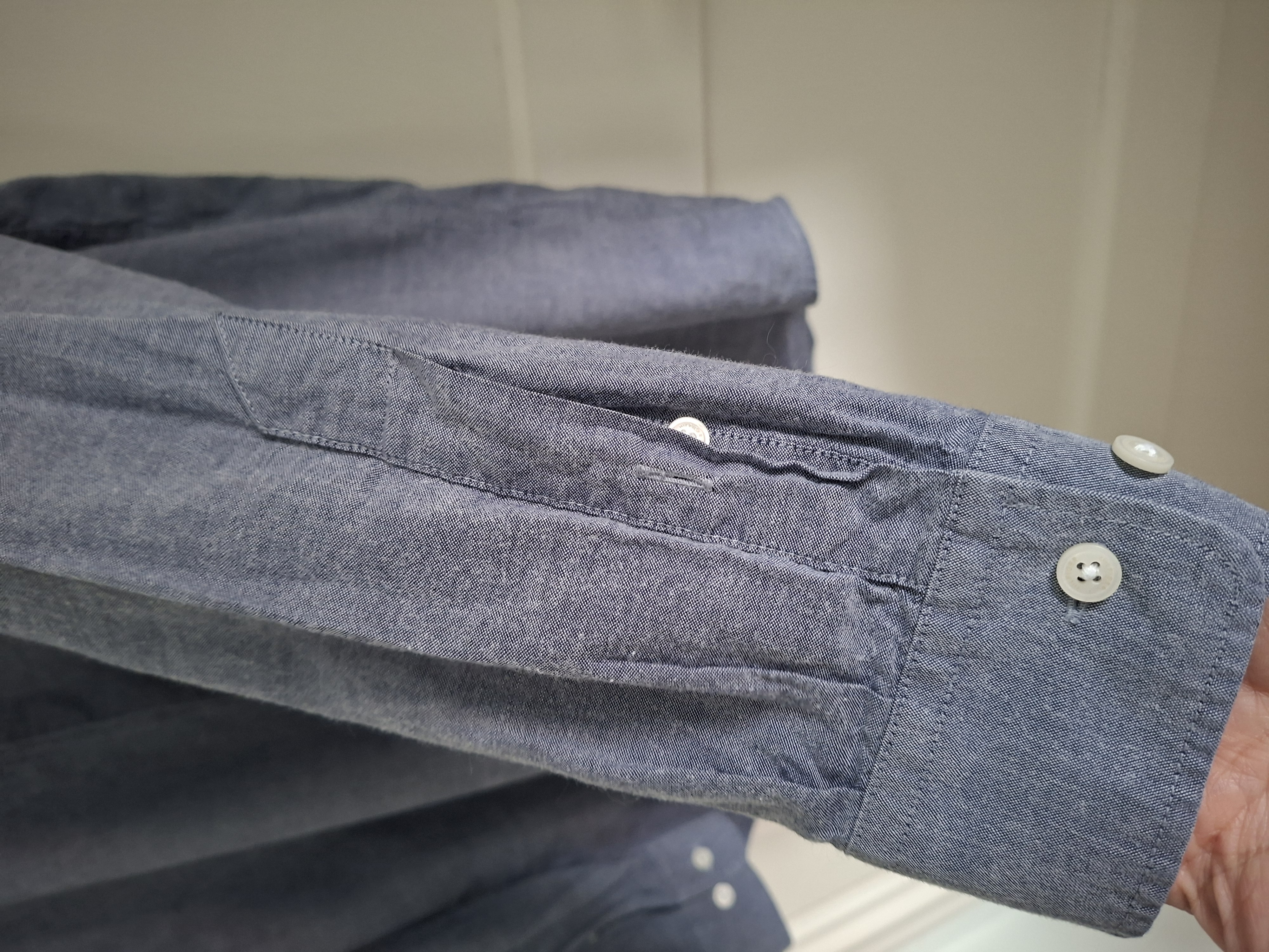 Tommy Hilfiger x Shawn Mendes overhemd blauwgrijs chambray