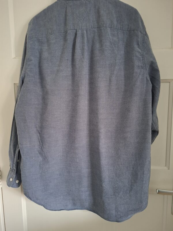 Tommy Hilfiger x Shawn Mendes overhemd blauwgrijs chambray