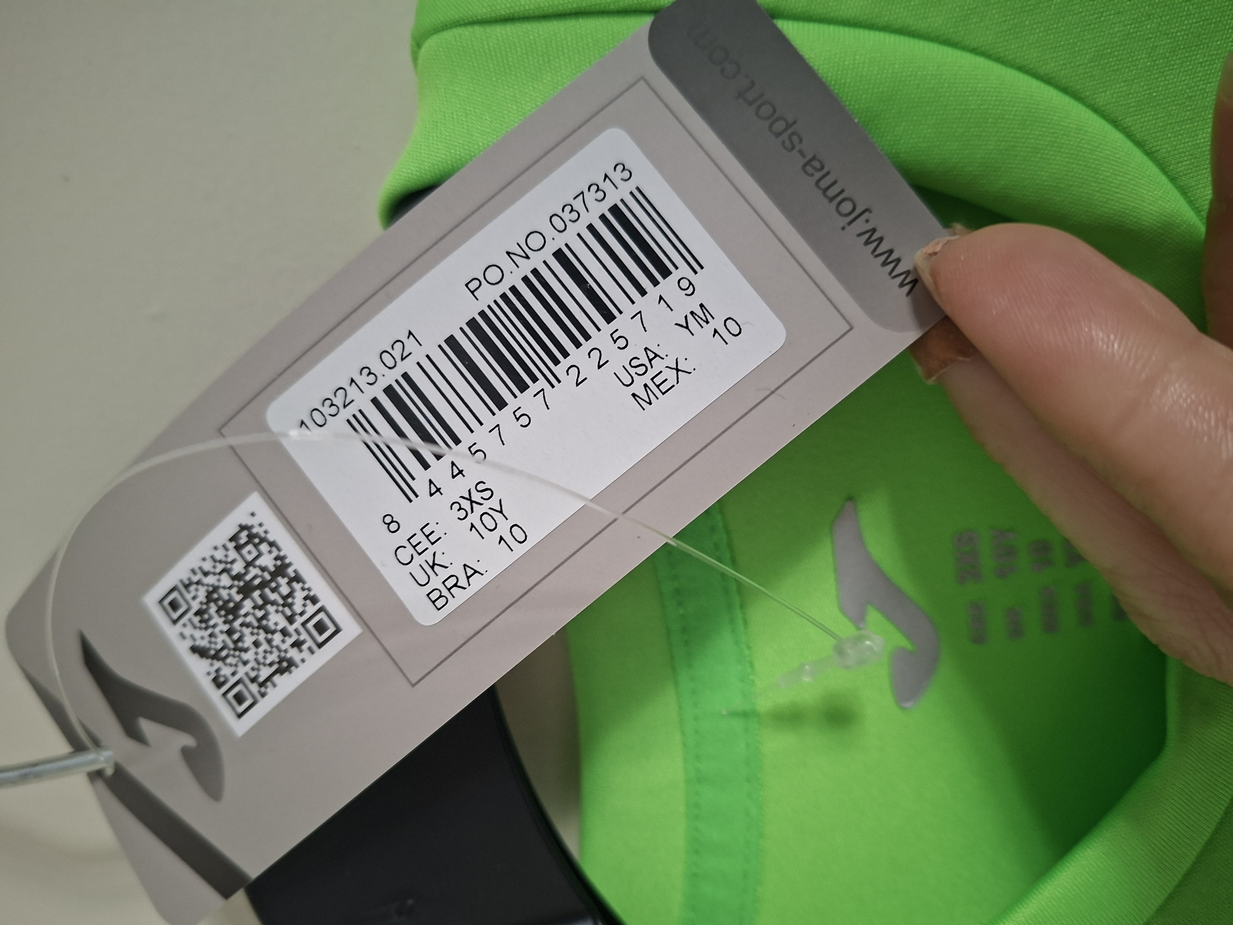 Joma sportshirt neon groen