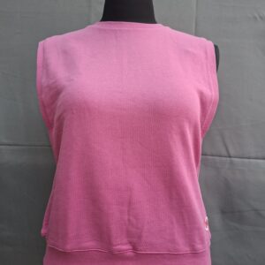 Mouwloze spencer fuchsia roze