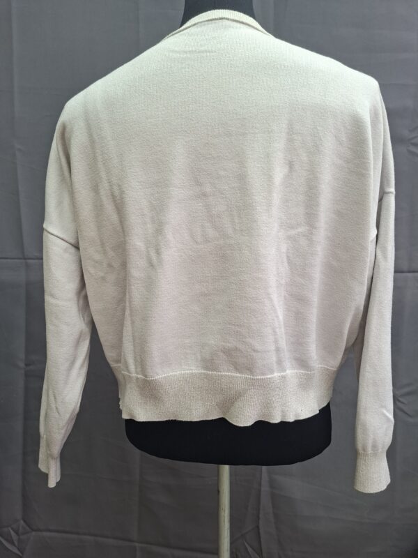 Liu Jo sweater ecru met strass logo