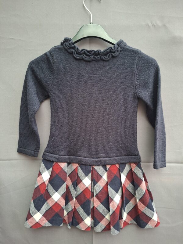 20260409_184117 Mayoral gebreide jurk met hondenmotief