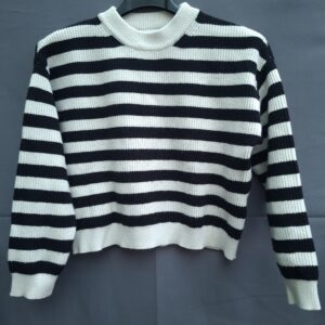 Zara gestreepte trui wit/zwart