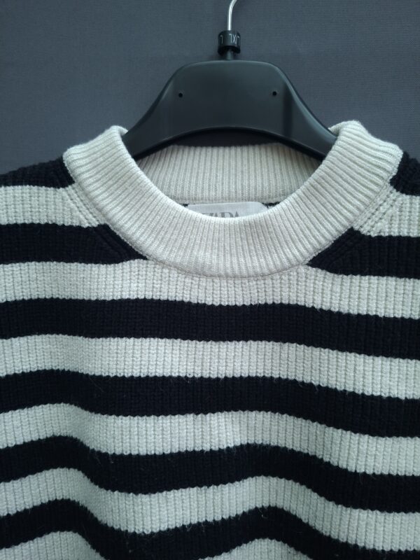 20260409_185707 Zara gestreepte trui wit/zwart