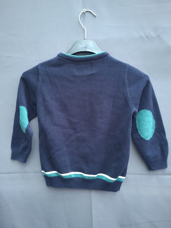 20260409_190411 Mayoral gebreide trui donkerblauw met groene details