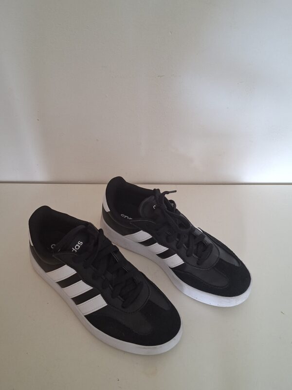 Adidas VL Court sneakers zwart met witte strepen