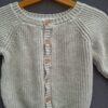Name It gebreide cardigan lichtgrijs met houten knopen