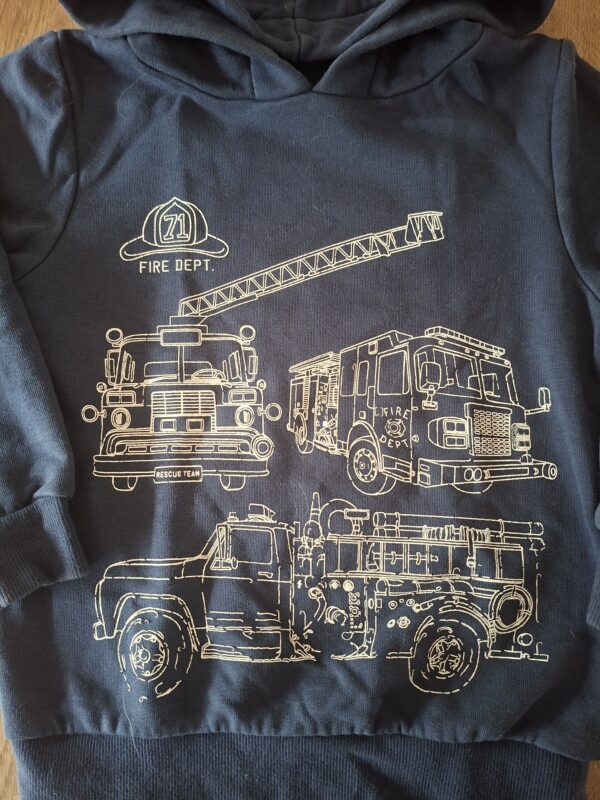 Palomino hoodie brandweer maat 110 nette staat