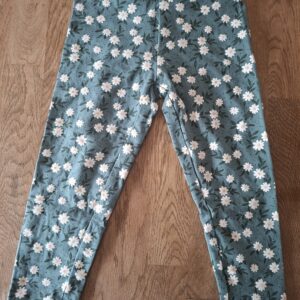 C&A legging groen bloemenprint maat 98 nette staat