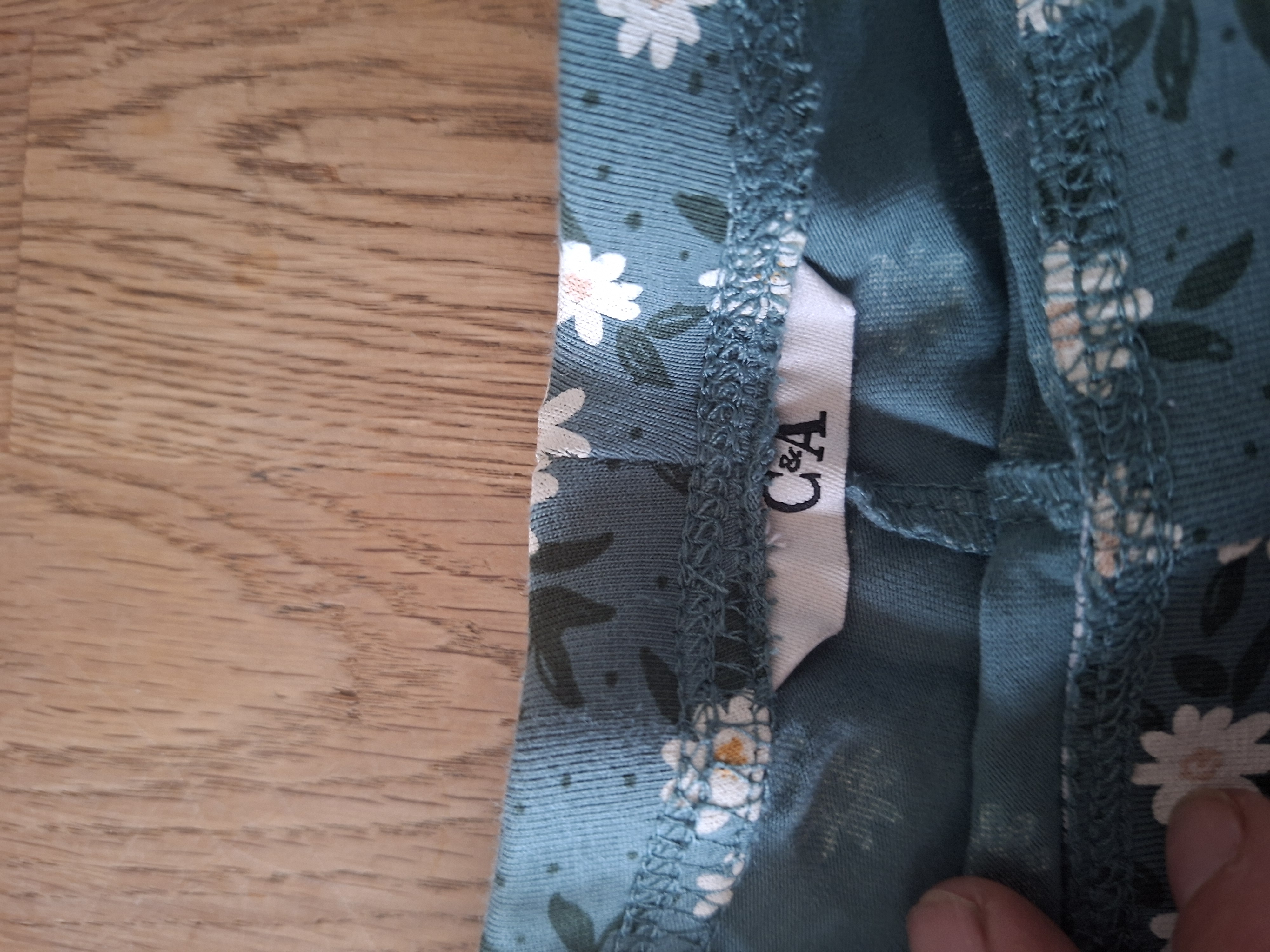 C&A legging groen bloemenprint maat 98 nette staat