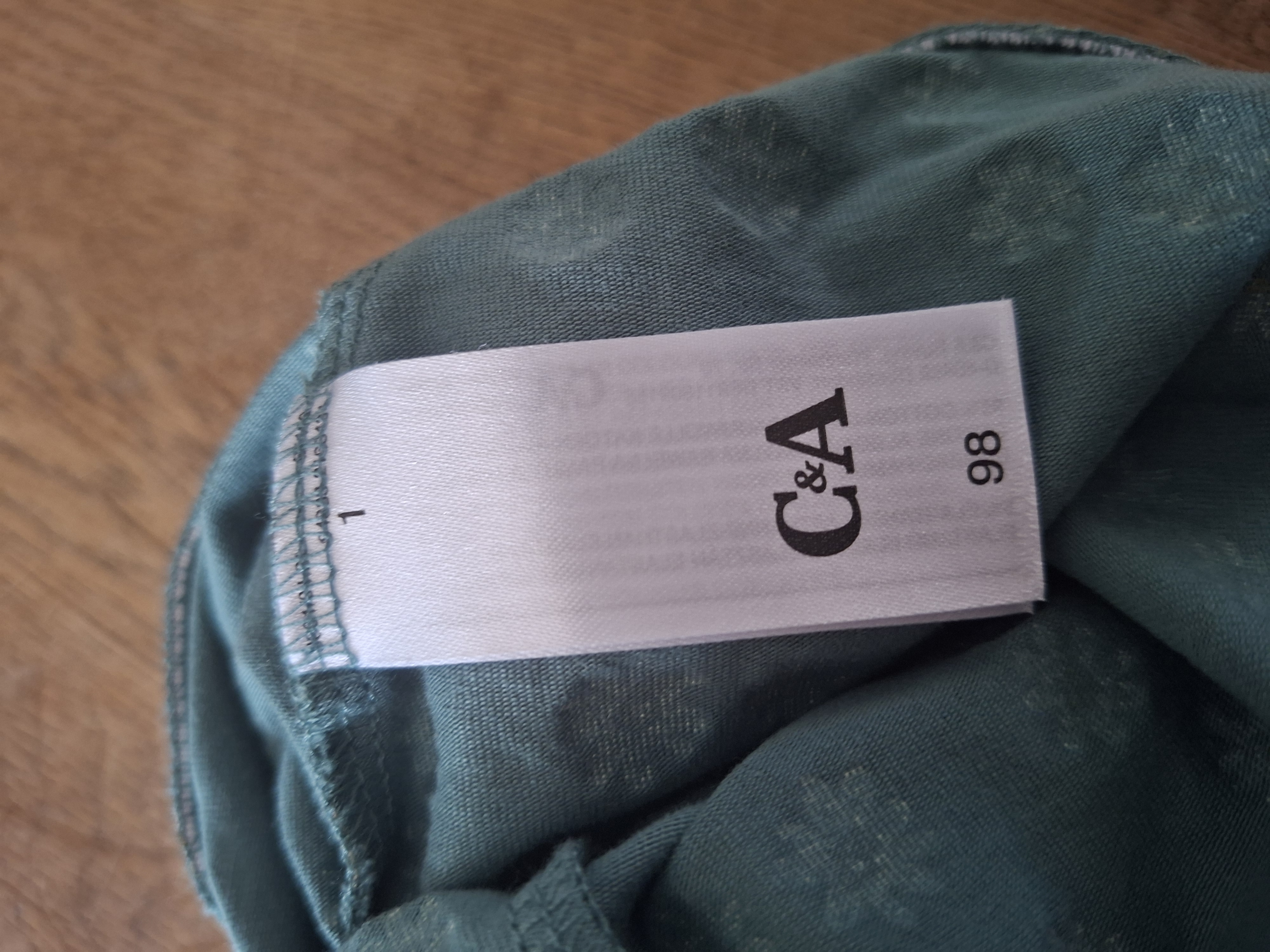C&A legging groen bloemenprint maat 98 nette staat