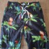 H&M x Dieter Braun short donkerblauw tropische vogels maat 122 nette staat