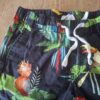 H&M x Dieter Braun short donkerblauw tropische vogels maat 122 nette staat