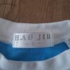 Hao Jiu longsleeve blauw wit "Used Look 19" met pailletten maat 5 nette staat