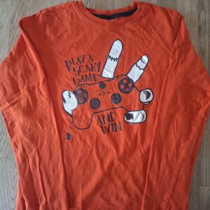 Zeeman longsleeve oranje halloween gaming maat 134/140 nette staat