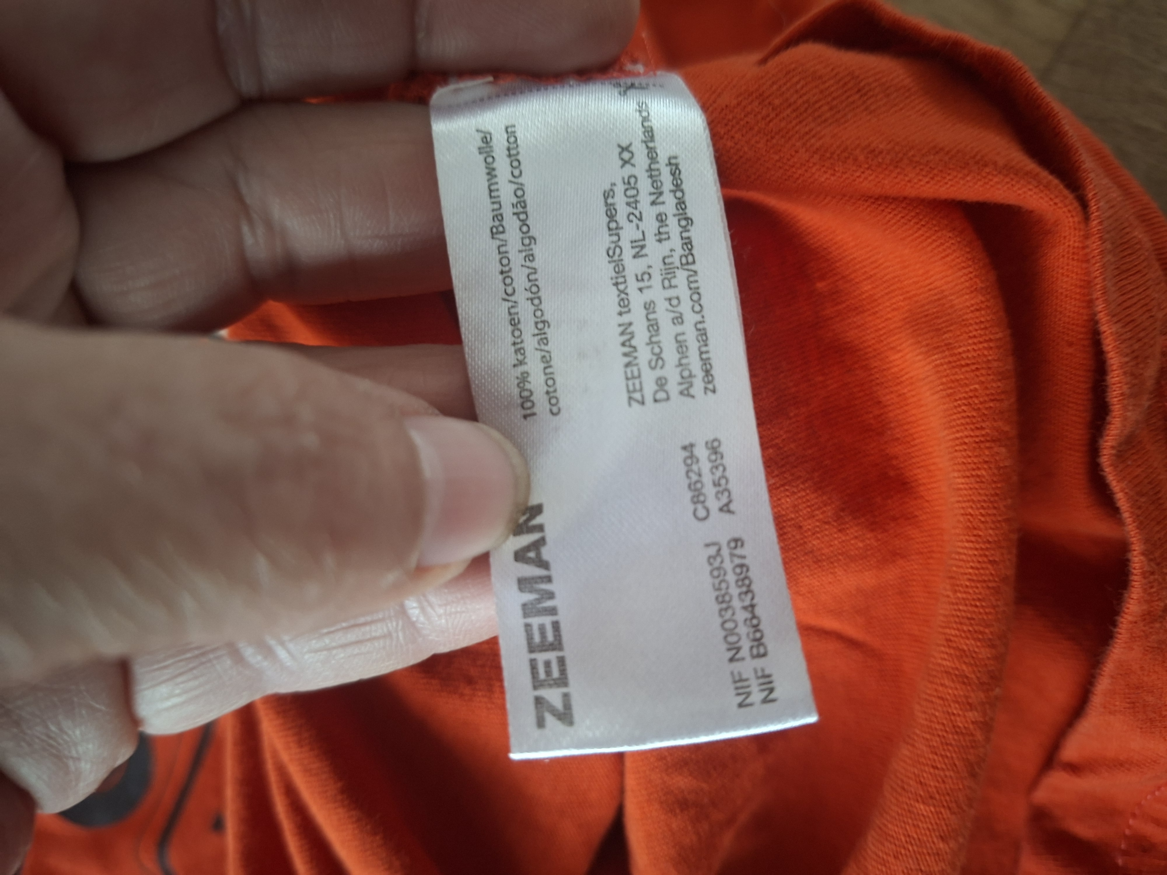 Zeeman longsleeve oranje halloween gaming maat 134/140 nette staat