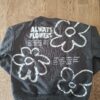 20260418_162427 Zara sweater "Always Flowers" antraciet bloemenprint maat 104 nette staat