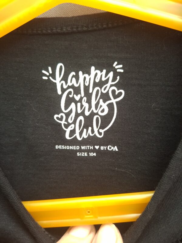 C&A Happy Girls Club jurk zwart broderie maat 104 nette staat