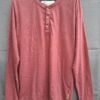 Indicode longsleeve henley bordeauxrood maat M nette staat