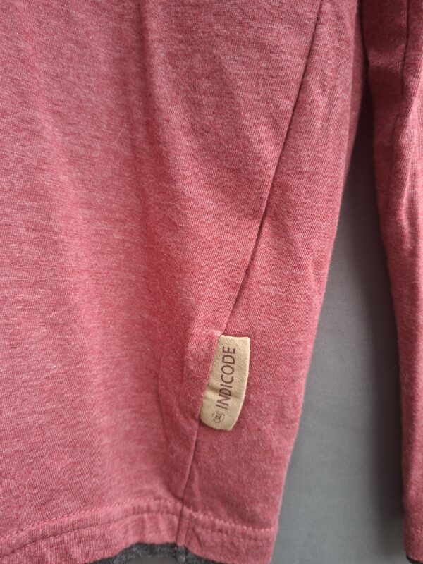 Indicode longsleeve henley bordeauxrood maat M nette staat
