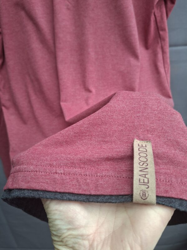 Indicode longsleeve henley bordeauxrood maat M nette staat