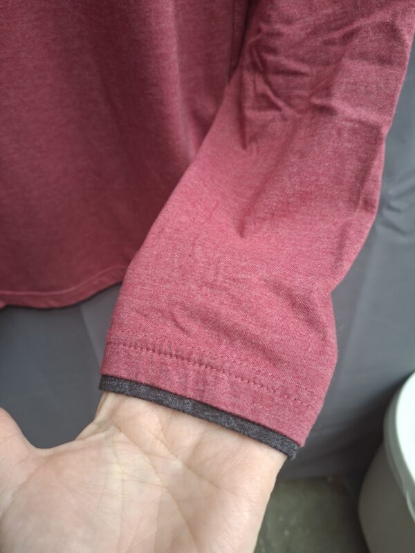 Indicode longsleeve henley bordeauxrood maat M nette staat