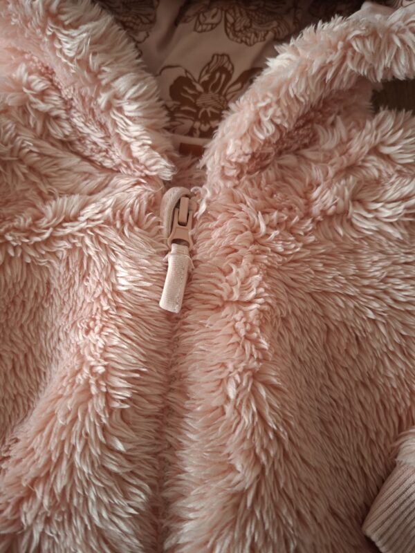 OH! Hazel teddy vest roze berenoren maat 68 nette staat