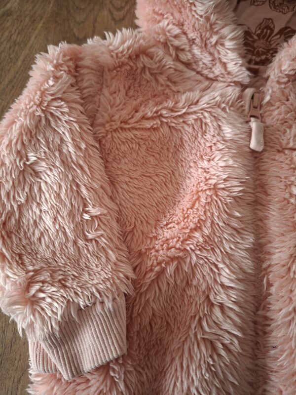OH! Hazel teddy vest roze berenoren maat 68 nette staat