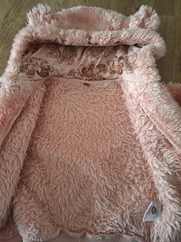 OH! Hazel teddy vest roze berenoren maat 68 nette staat