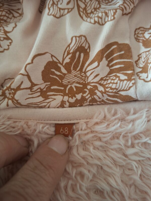 OH! Hazel teddy vest roze berenoren maat 68 nette staat