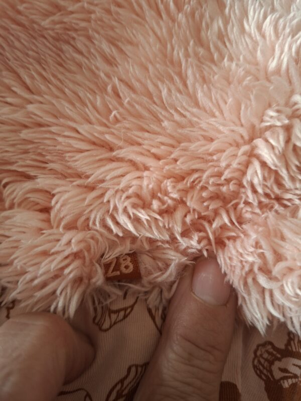 OH! Hazel teddy vest roze berenoren maat 68 nette staat