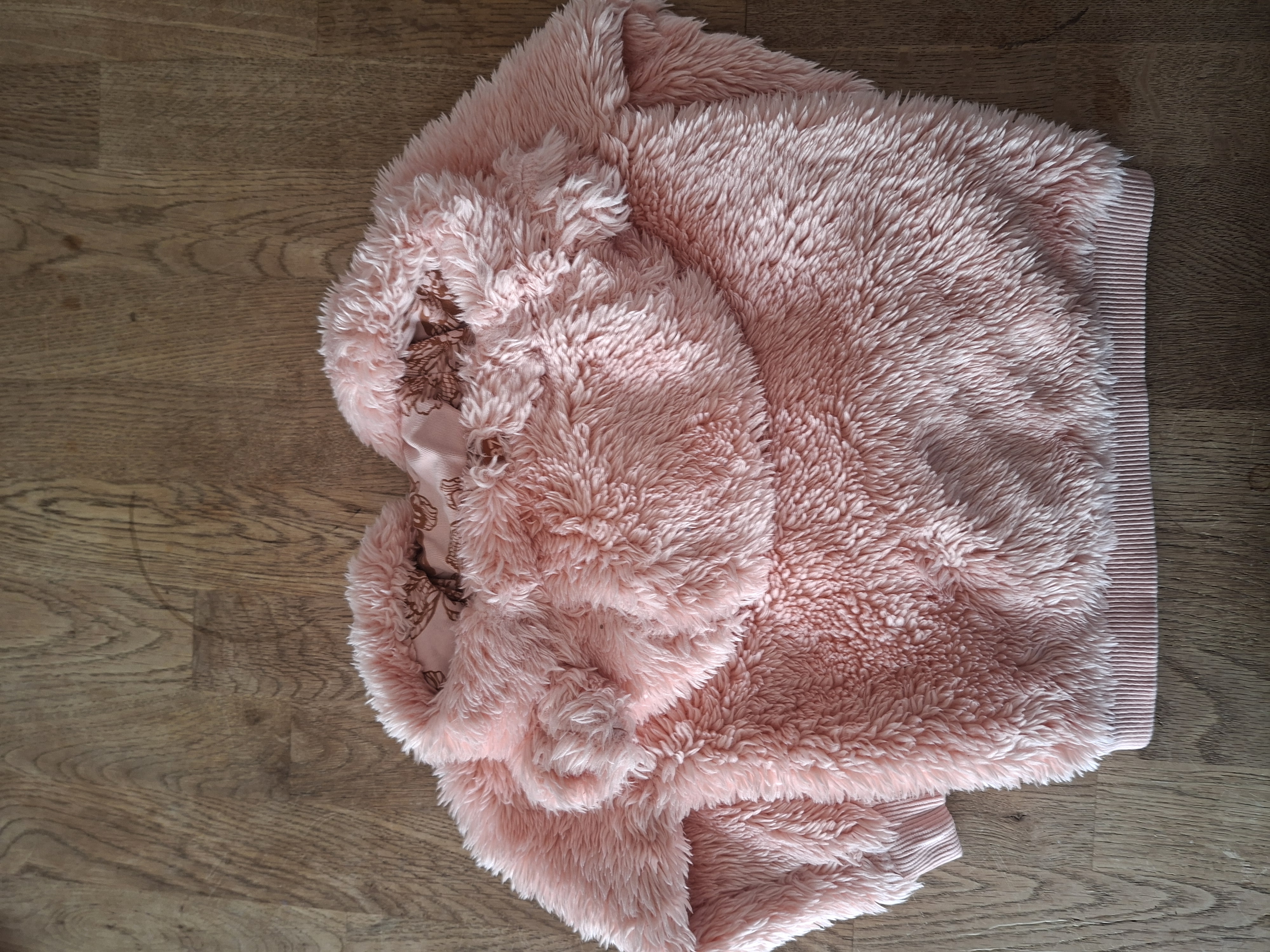 OH! Hazel teddy vest roze berenoren maat 68 nette staat