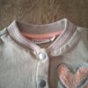 Bakkaboe baseball jasje beige "Let Love Rule" maat 80 nette staat