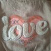 Bakkaboe baseball jasje beige "Let Love Rule" maat 80 nette staat