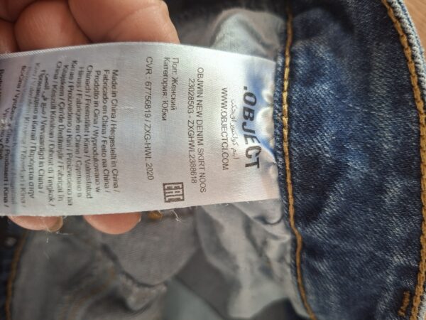 Object denim rok lichtblauw maat 40 nette staat
