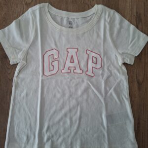 Baby Gap t-shirt wit GAP logo roze maat 104 nette staat