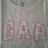 Baby Gap t-shirt wit GAP logo roze maat 104 nette staat