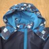 Active Touch ski winterjasje marineblauw geblokt turquoise maat 74/80 nette staat