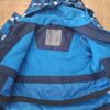 Active Touch ski winterjasje marineblauw geblokt turquoise maat 74/80 nette staat