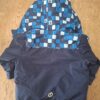 Active Touch ski winterjasje marineblauw geblokt turquoise maat 74/80 nette staat